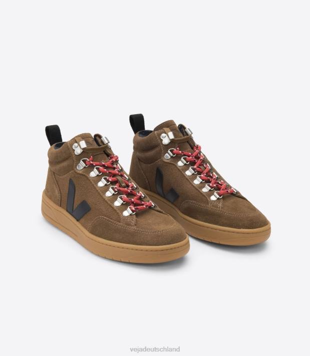 Schuhe VHJD119 Männer Veja Roraima Wildleder braun schwarz Natursohle