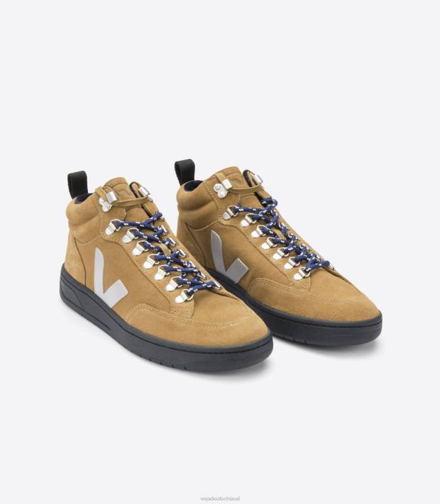 Schuhe VHJD121 Männer Veja Roraima-Wildlederzelt, graue schwarze Sohle