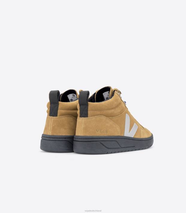 Schuhe VHJD121 Männer Veja Roraima-Wildlederzelt, graue schwarze Sohle