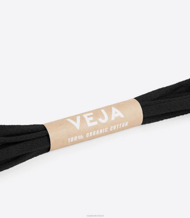 Schuhe VHJD220 Männer Veja Schnürsenkel Bio-Baumwolle schwarz