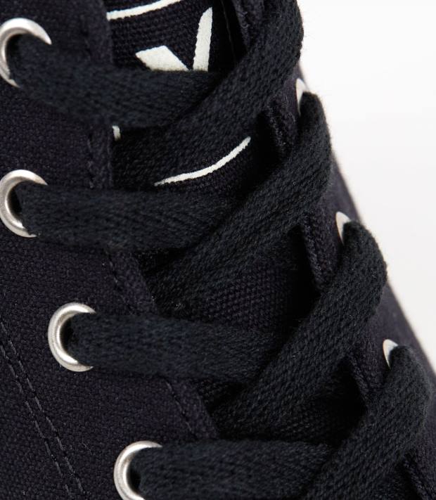 Schuhe VHJD220 Männer Veja Schnürsenkel Bio-Baumwolle schwarz