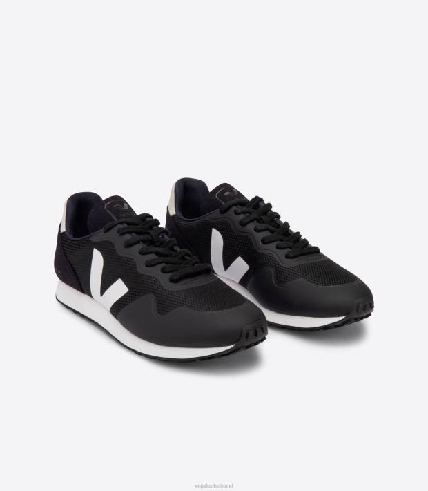 Schuhe VHJD143 Männer Veja SDU B-Mesh schwarz weiß