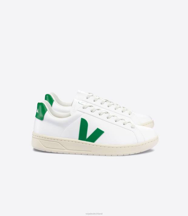 Schuhe VHJD136 Männer Veja urca cwl weiß smaragdgrün
