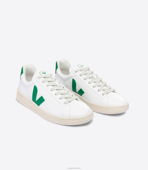 Schuhe VHJD136 Männer Veja urca cwl weiß smaragdgrün