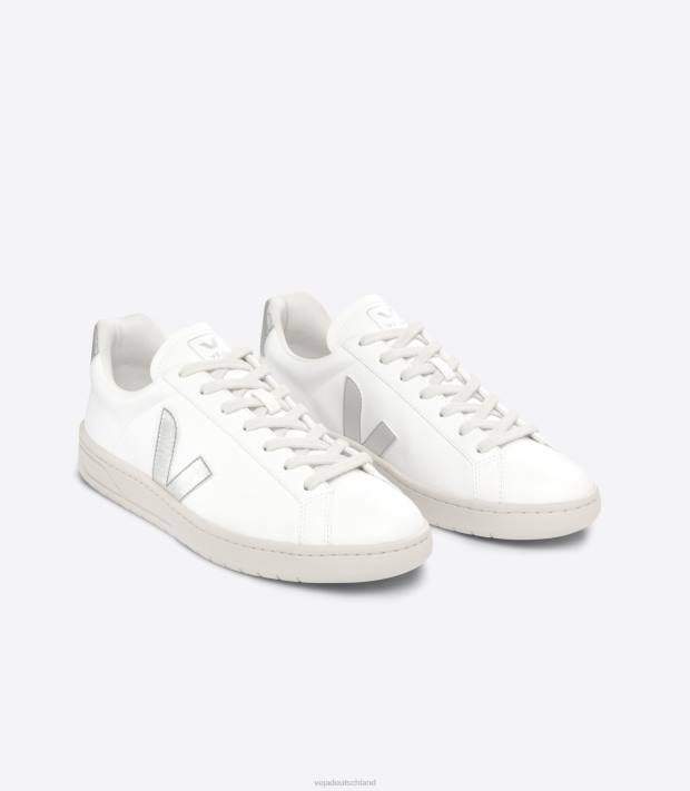 Schuhe VHJD137 Männer Veja urca cwl weiß silber