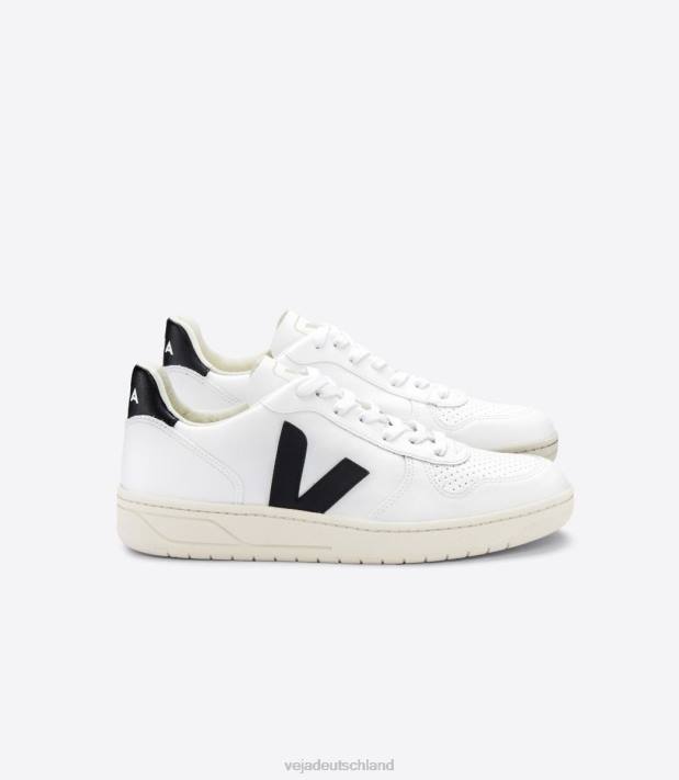 Schuhe VHJD43 Männer Veja v-10 cwl weiß schwarz