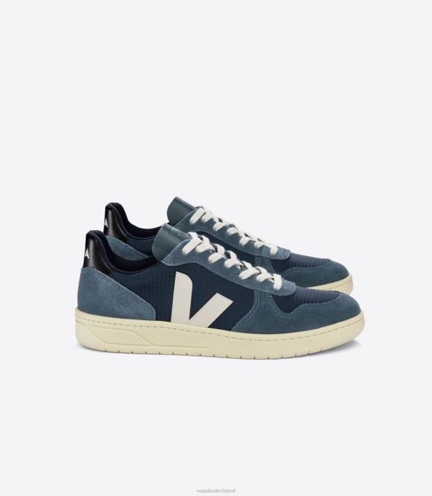 Schuhe VHJD47 Männer Veja V-10 Ripstop Nautico Pierre