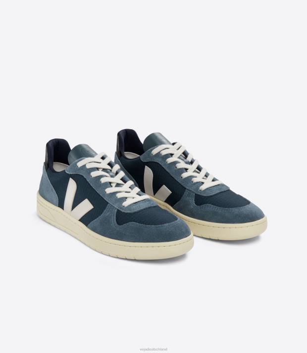 Schuhe VHJD47 Männer Veja V-10 Ripstop Nautico Pierre