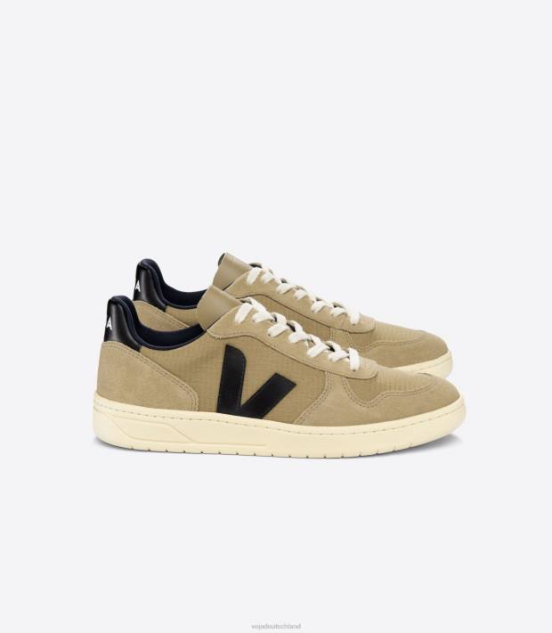 Schuhe VHJD48 Männer Veja V-10 Ripstop Dune Black