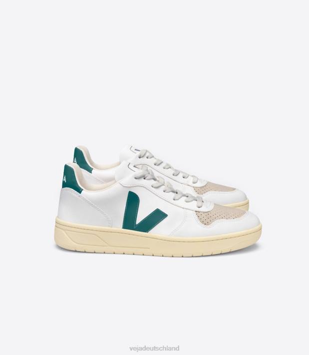 Schuhe VHJD49 Männer Veja V-10 cwl weiße Bretagne