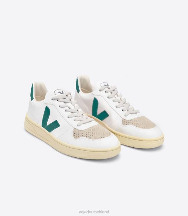 Schuhe VHJD49 Männer Veja V-10 cwl weiße Bretagne