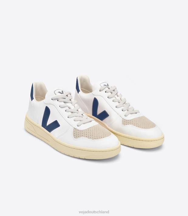 Schuhe VHJD50 Männer Veja V-10 CWL White California