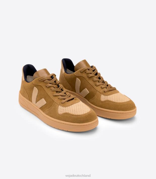 Schuhe VHJD61 Männer Veja V-10 Wildleder Kamelwüste