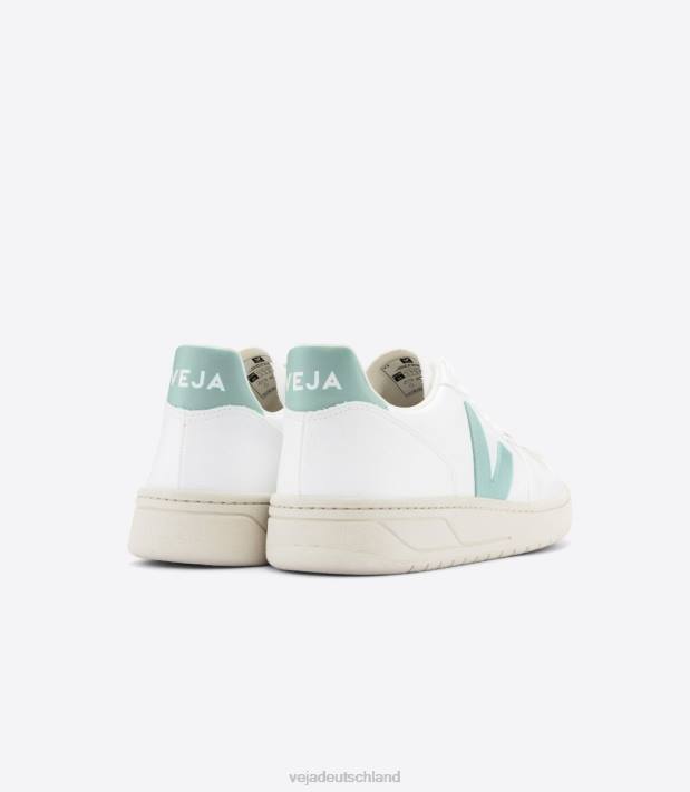 Schuhe VHJD64 Männer Veja v-10 cwl weißer Matcha
