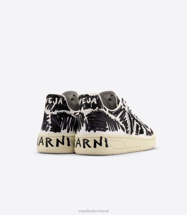 Schuhe VHJD66 Männer Veja X V-10 Leder Marni Vollschwarz