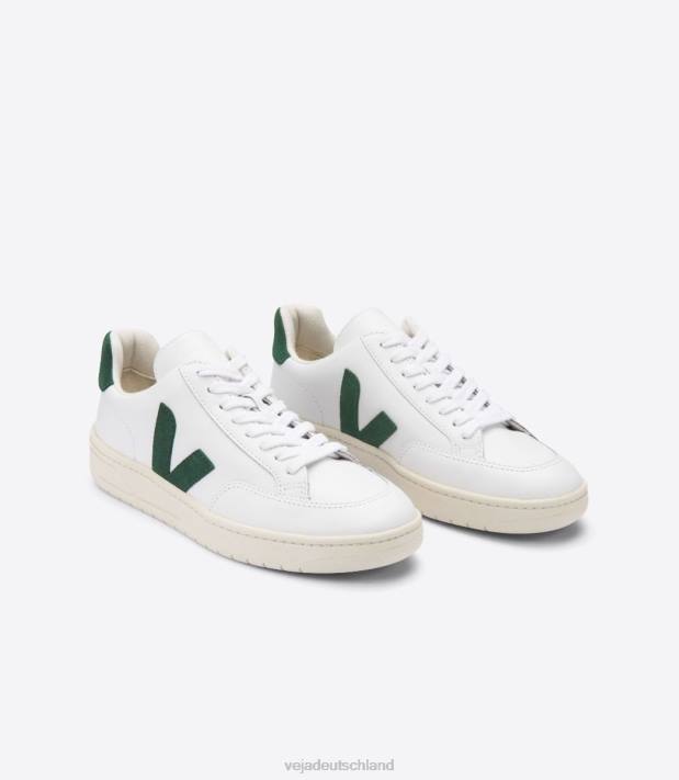 Schuhe VHJD31 Männer Veja V-12 Leder weiß Zypern