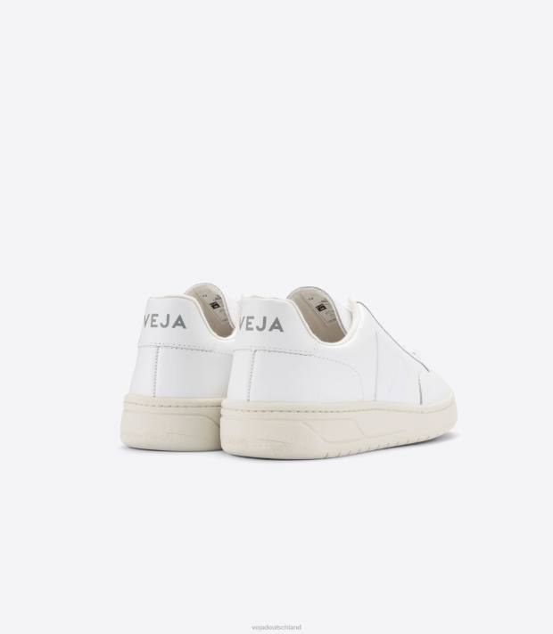 Schuhe VHJD33 Männer Veja V-12 Leder weiß