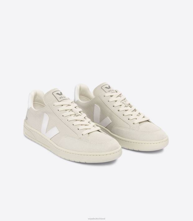 Schuhe VHJD35 Männer Veja V-12 Alveomesh naturweiß