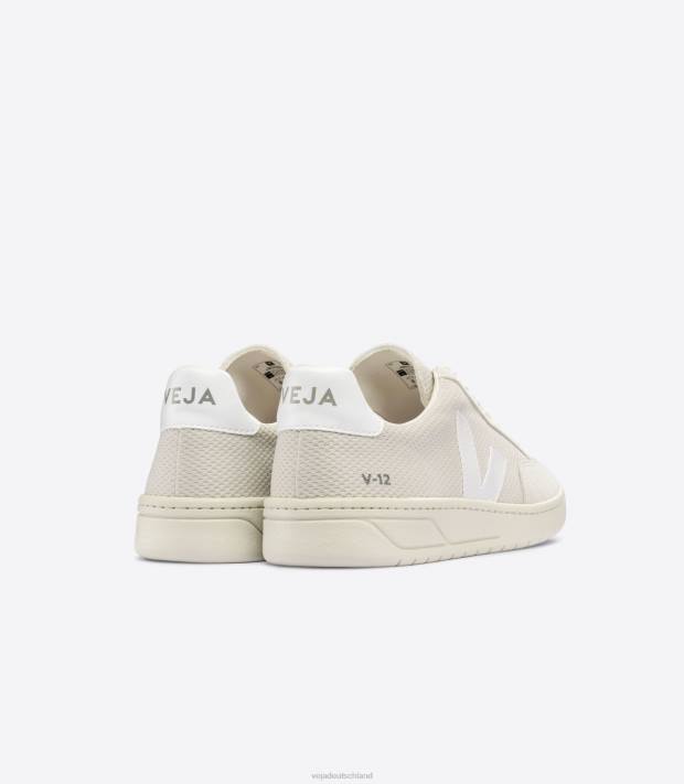 Schuhe VHJD35 Männer Veja V-12 Alveomesh naturweiß