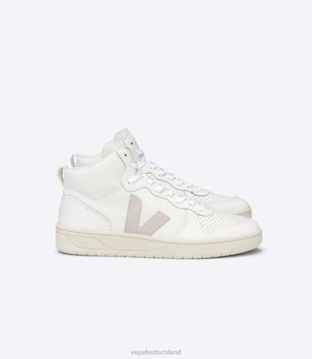 Schuhe VHJD81 Männer Veja V-15 Leder weiß