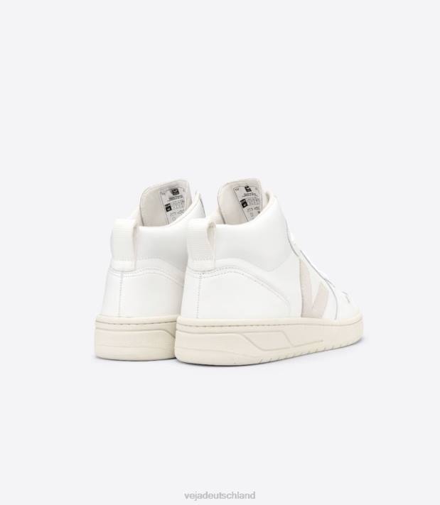 Schuhe VHJD81 Männer Veja V-15 Leder weiß