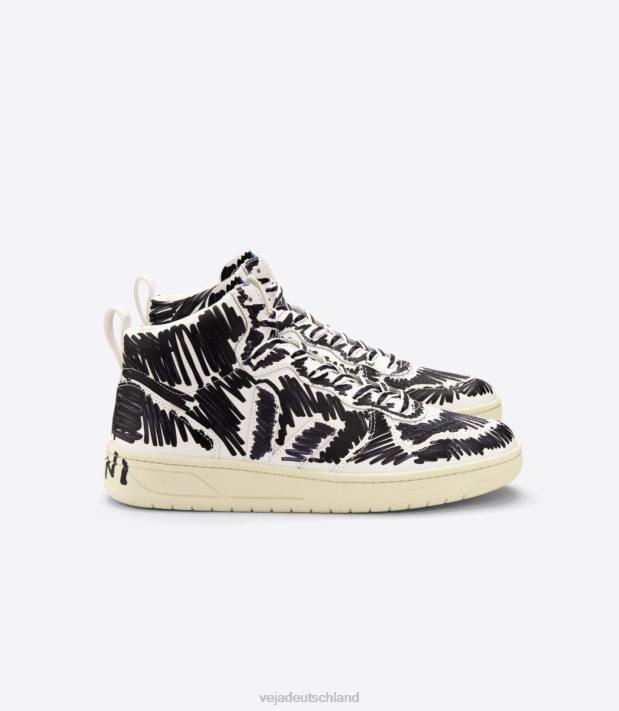Schuhe VHJD85 Männer Veja X V-15 Leder Marni Vollschwarz