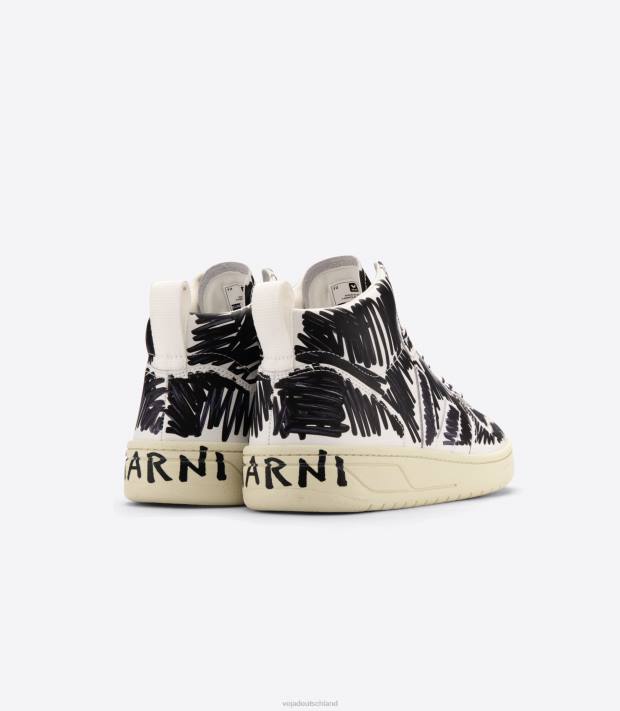 Schuhe VHJD85 Männer Veja X V-15 Leder Marni Vollschwarz
