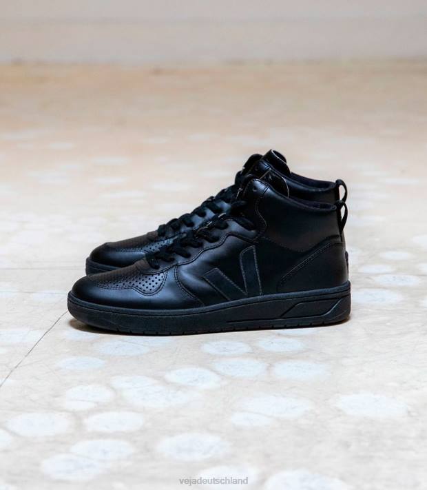 Schuhe VHJD88 Männer Veja V-15 CWL komplett schwarz