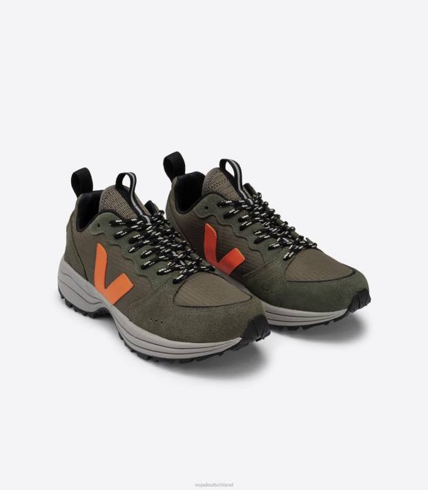 Schuhe VHJD166 Männer Veja Venturi Ripstop Kaki Neon Orange