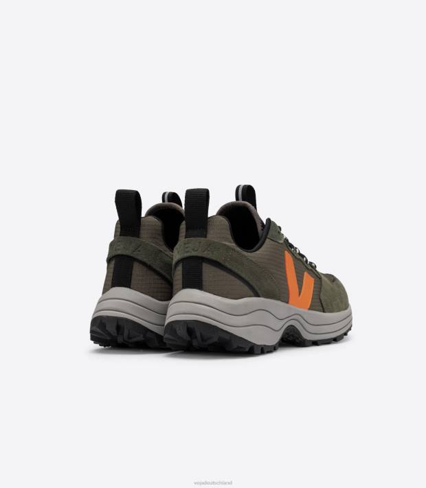Schuhe VHJD166 Männer Veja Venturi Ripstop Kaki Neon Orange