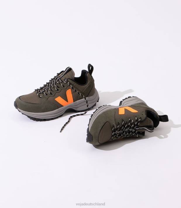 Schuhe VHJD166 Männer Veja Venturi Ripstop Kaki Neon Orange