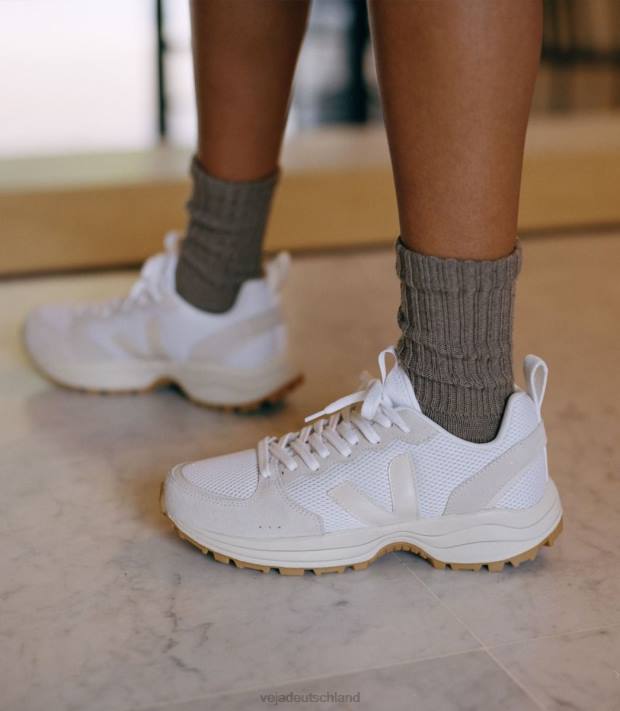 Schuhe VHJD168 Männer Veja venturi alveomesh weiß pierre natur