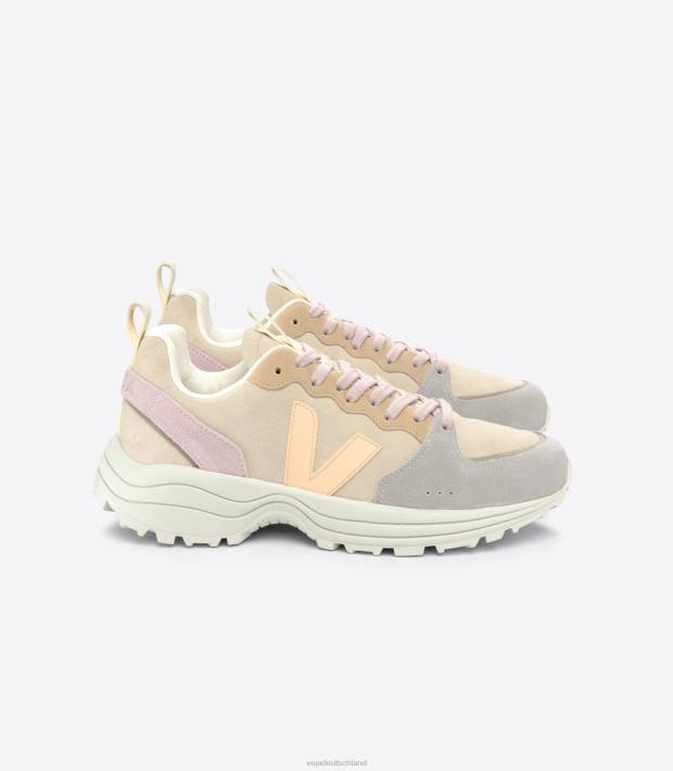 Schuhe VHJD170 Männer Veja Venturi-Wildleder, Mandel-Pfirsich-Multico