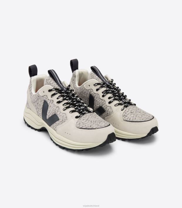 Schuhe VHJD181 Männer Veja Venturi-Flanell-Schneegrafit natur
