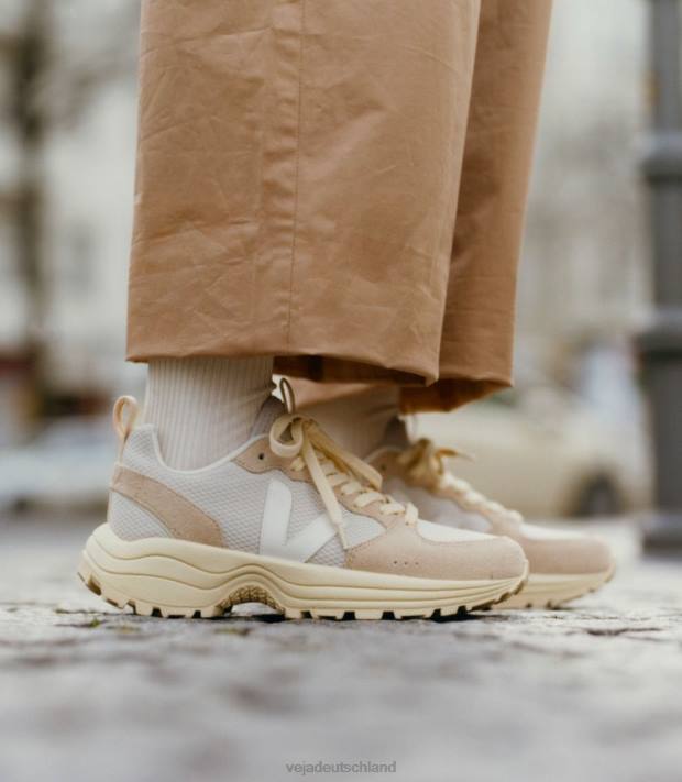 Schuhe VHJD184 Männer Veja Venturi Alveomesh natürliche weiße Butter